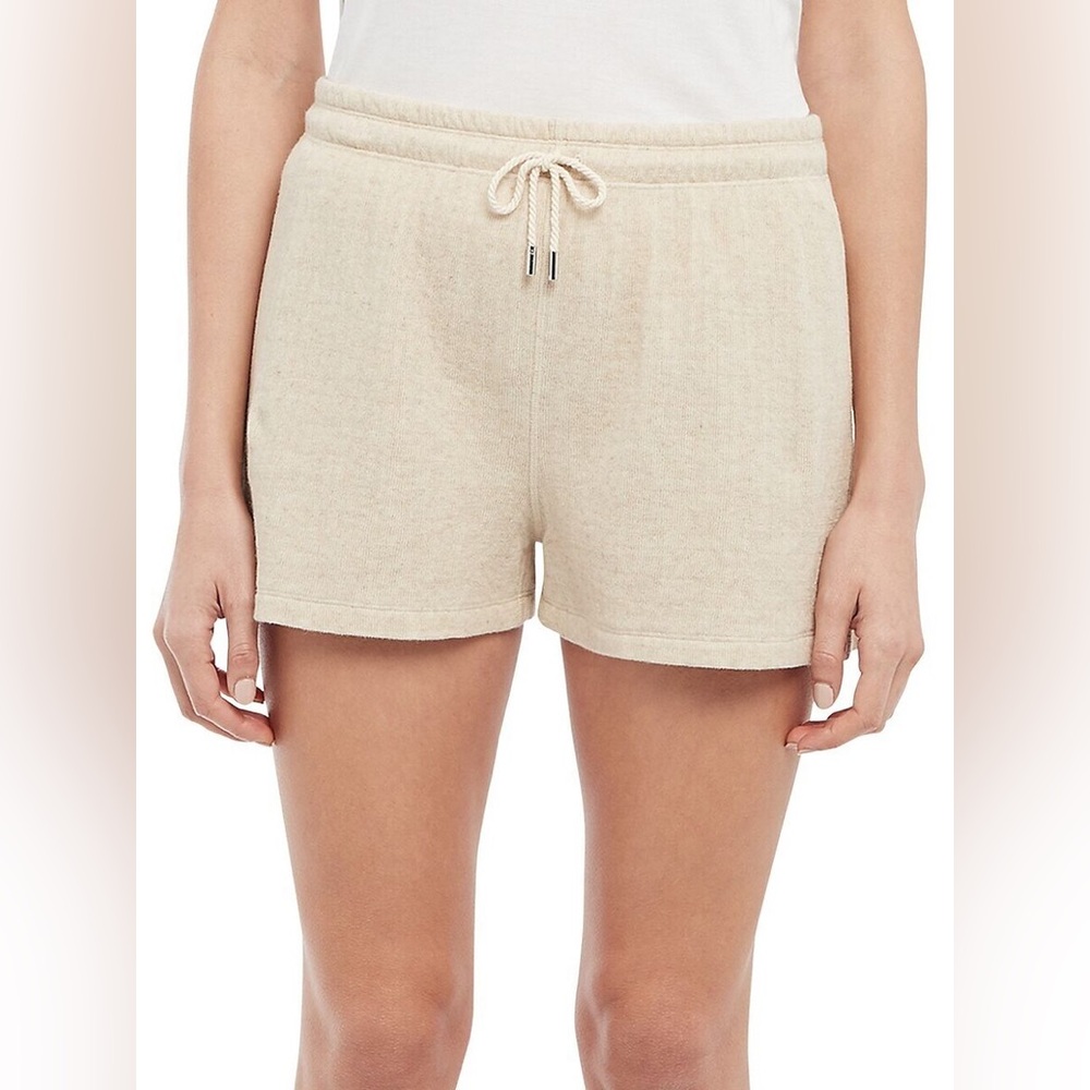 NWT THEORY Clean Po Short Linen Knit Oatmeal